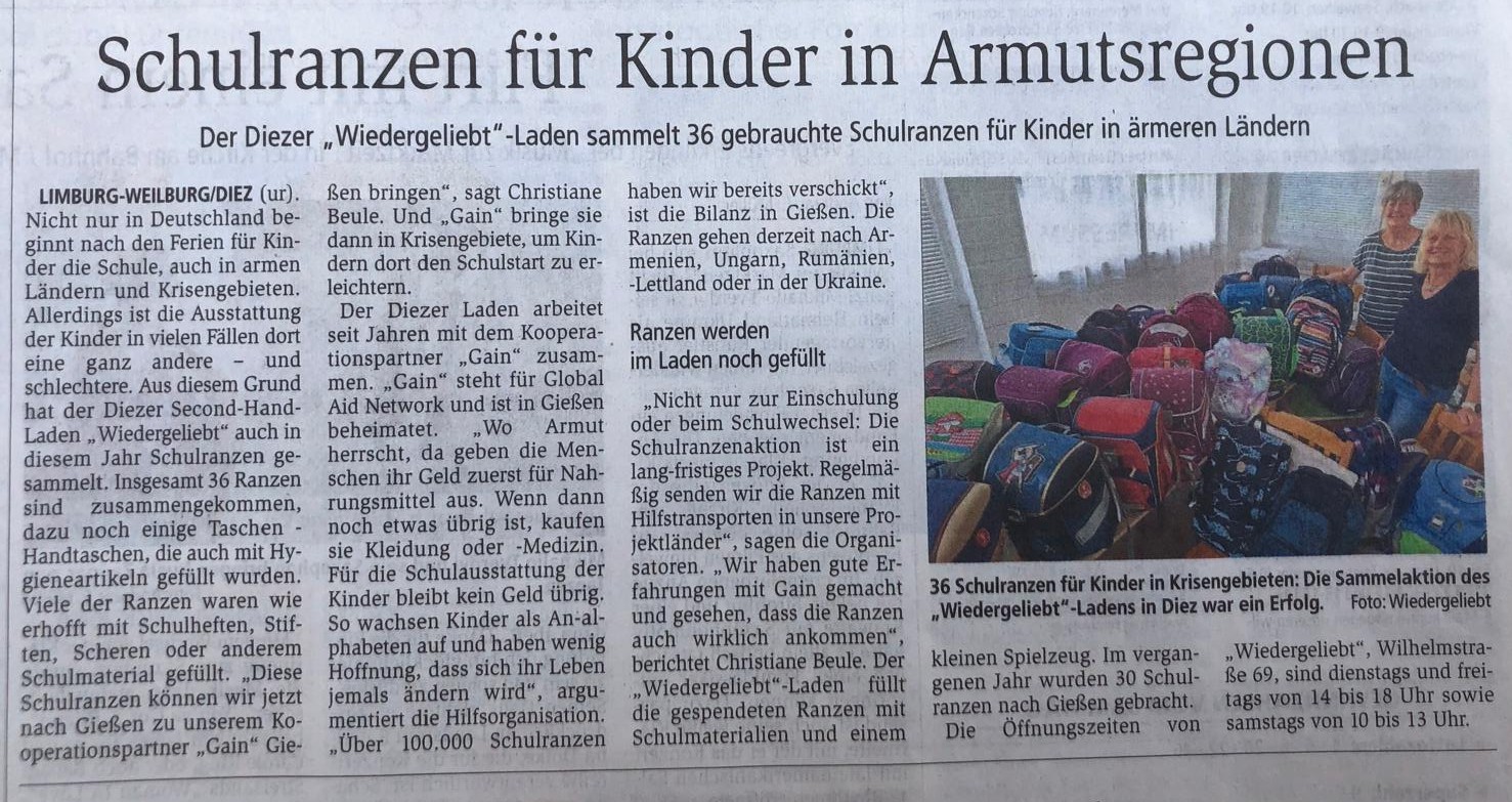 Presseartikel NNP Dieser schöne Artikel war am Montag in der Nassauischen Neuen Presse. Danke an Uwe Röndigs, der ihn verfasst hat.!